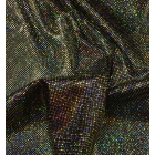 Lycra SILVER DOTS ON BLACK (holo)